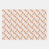 Gingerbread Christmas Wrapping Paper Sheets ラッピングペーパーシート (正面2)