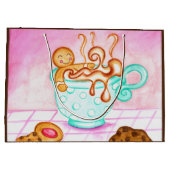 Gingerbread Coffee Gift Bag ラージペーパーバッグ (裏面)