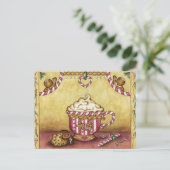 Gingerbread Coffee Holiday Postcards ポストカード (スタンド正面)