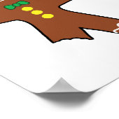 Gingerbread Cookie Christmas Humor ポスター (角)