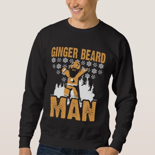Gingerbread Cookie Ginger Beard Man Red Hair Chris スウェットシャツ (正面)