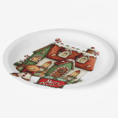 Gingerbread Cookie House  ペーパープレート (アングル)