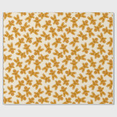 Gingerbread Cookie on cream ラッピングペーパー (フラット)