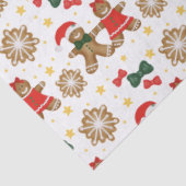 Gingerbread Cookie Pattern Christmas Tissue Paper 薄葉紙 (詳細)