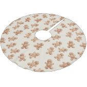 Gingerbread Cookies Christmas ブラッシュドポリエステルツリースカート (アングル)