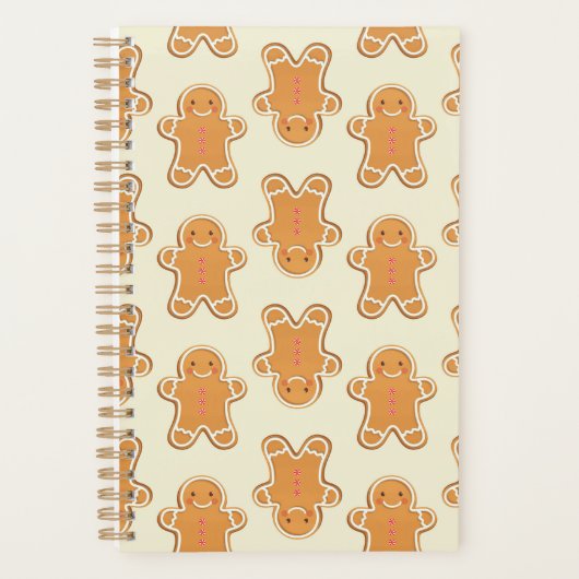 Gingerbread Cookies Christmas Notebook Journal プランナー手帳 (正面)