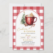Gingerbread Cookies & Cocoa Holiday Invitation 招待状 (正面)