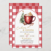Gingerbread Cookies & Cocoa Holiday Invitation 招待状 (正面/裏面)