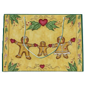 Gingerbread Cookies Gift Bag ラージペーパーバッグ (正面)