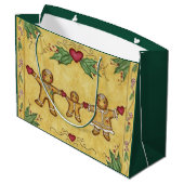 Gingerbread Cookies Gift Bag ラージペーパーバッグ (裏面アングル)