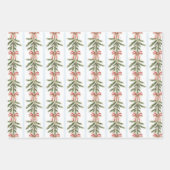 Gingerbread Cookies Hearts Snowflakes Christmas   ラッピングペーパーシート (正面3)