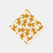 Gingerbread Cookies on cream  スタンダードカクテルナプキン (角)