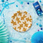 Gingerbread Cookies on cream  ペーパープレート (パーティー)