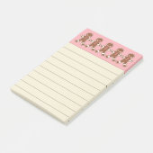 Gingerbread Cookies Post It Notes ポストイット (アングル)