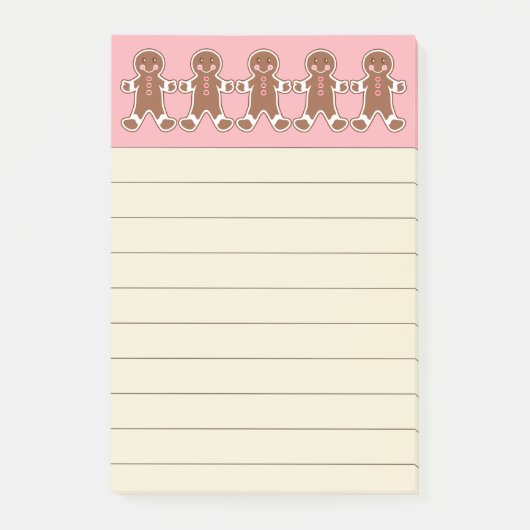Gingerbread Cookies Post It Notes ポストイット (正面)