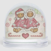 Gingerbread Cookies Snow Globe  (裏面)