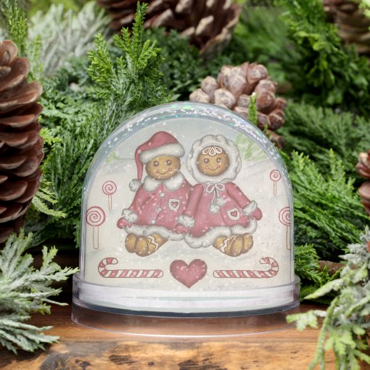 Gingerbread Cookies Snow Globe  (冬)