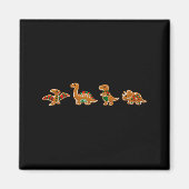 Gingerbread Costume Dinosaur Christmas Cookie Baki マグネット (正面)