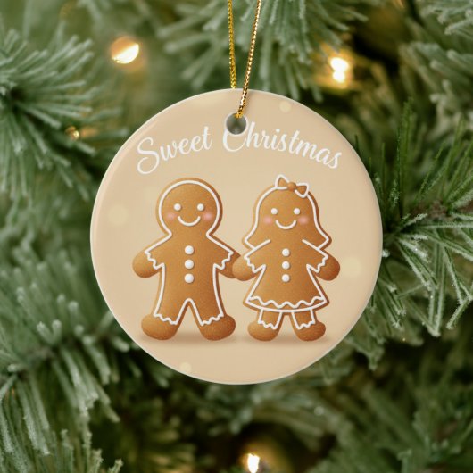 Gingerbread Couple Sweet Christmas Baking Lover セラミックオーナメント (ツリー)