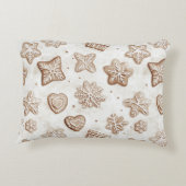 Gingerbread Cream Hearts Christmas アクセントクッション (裏面)