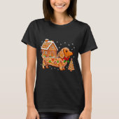 Gingerbread Dachshund Christmas Tree House Cookie  Tシャツ (正面)