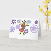 Gingerbread dance カード (黄色い花)