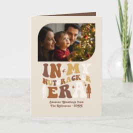 Gingerbread Dance Fun Retro Christmas Photos シーズンカード