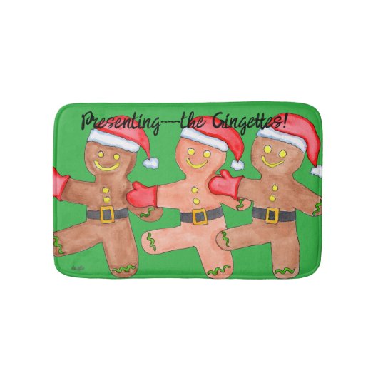 Gingerbread Dancers バスマット (正面)
