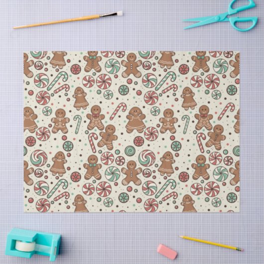 Gingerbread Delight 薄葉紙 (クラフト)