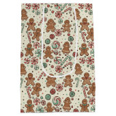 Gingerbread Delight Gift Bag ミディアムペーパーバッグ (裏面)