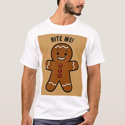 Gingerbread Drama Duo: Bite Me Tシャツ (正面)