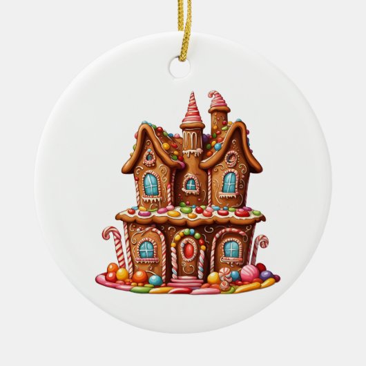 GingerBread Fall Vibes Ornaments  セラミックオーナメント (正面)