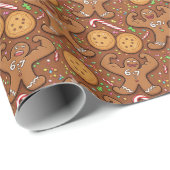 Gingerbread Flex 6-7 Meme Holiday ラッピングペーパー (ロールコーナー)