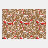 gingerbread, food, baking, bakery, pastries, cooki ラッピングペーパーシート (正面3)