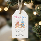 Gingerbread Gender Revealパーティーありがとう ギフトタグ