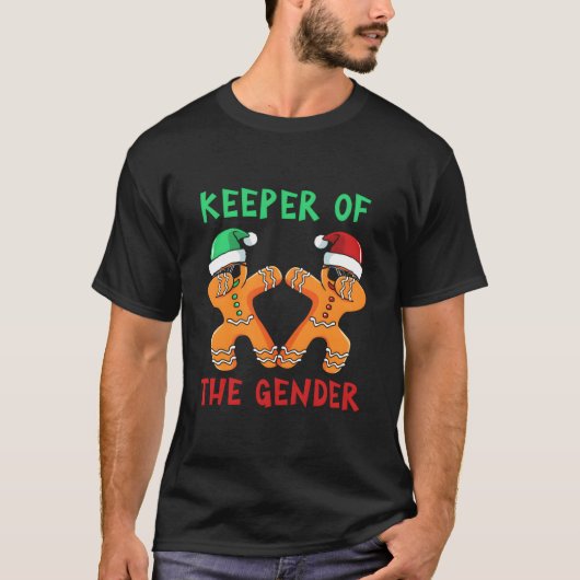 Gingerbread Gender Reveal Keeper Of The Gender Tシャツ (正面)