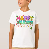"Gingerbread Glow Holiday Tee" Tシャツ (正面)