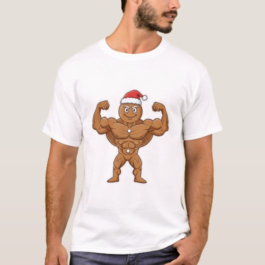 Gingerbread Gym Bro Tシャツ (正面)
