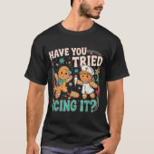 Gingerbread Have You Tried Icing It Christmas Nurs Tシャツ (正面)