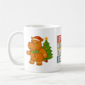 Gingerbread Hip Santa Hat Christmas Tree Hiptamus コーヒーマグカップ (左)