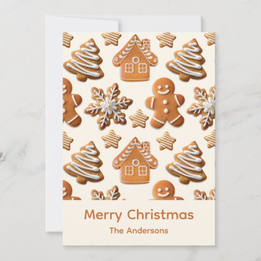 Gingerbread Holiday Card シーズンカード (正面)
