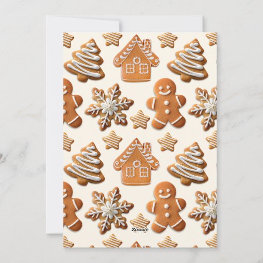 Gingerbread Holiday Card シーズンカード (裏面)