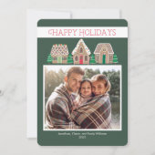 Gingerbread Holiday Photo Card for Family シーズンカード (正面)