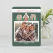 Gingerbread Holiday Photo Card for Family シーズンカード (スタンド正面)