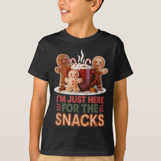 Gingerbread Holiday Snacks Funny Christmas  Tシャツ (正面)