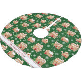 Gingerbread House ブラッシュドポリエステルツリースカート (アングル)