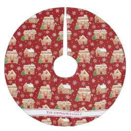 Gingerbread House ブラッシュドポリエステルツリースカート