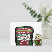 Gingerbread house and joy kind  ポストカード (スタンド正面)