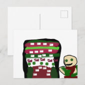 Gingerbread house and joy kind  ポストカード (正面/裏面)