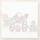 Gingerbread house art fun  ガラスコースター (裏面)